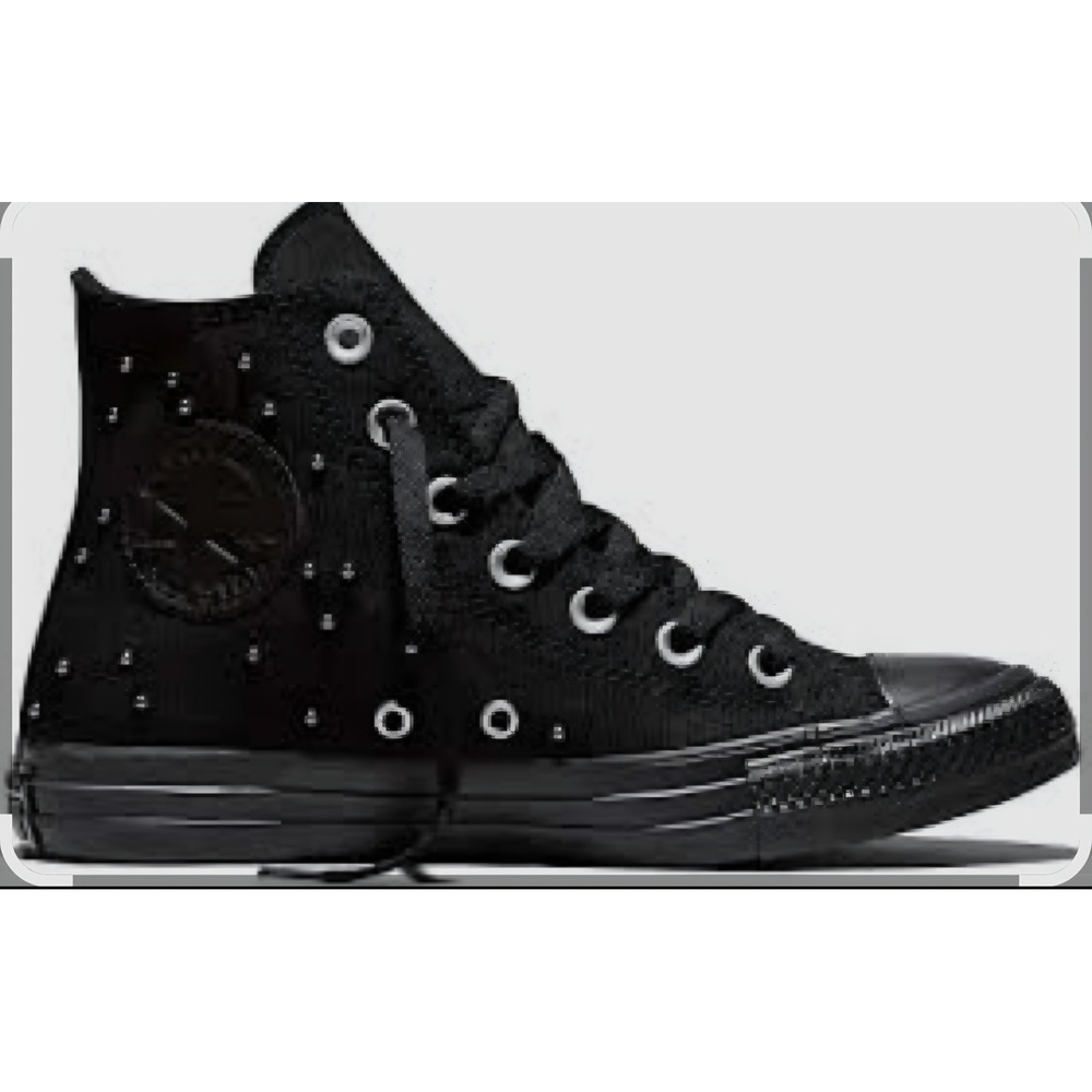 Converse Chuck Taylor All Star Hi Studded Black Gold A17870F Mens 3.5 Womens 5.5